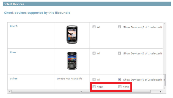 The BlackBerry App World developer&#039;s portal revealed the BlackBerry Bold 9790 and the BlackBerry Curve 9380 - App World&#039;s developer portal reveals BlackBerry Bold 9790 and BlackBerry Curve Touch 9380