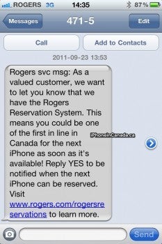 Canadian carrier Rogers is using the Apple iPhone to push its new device Reservation System - Rogers pushes its new device Reservation System to potential Apple iPhone buyers