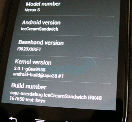 Possible video of Ice Cream Sandwich on a Nexus S