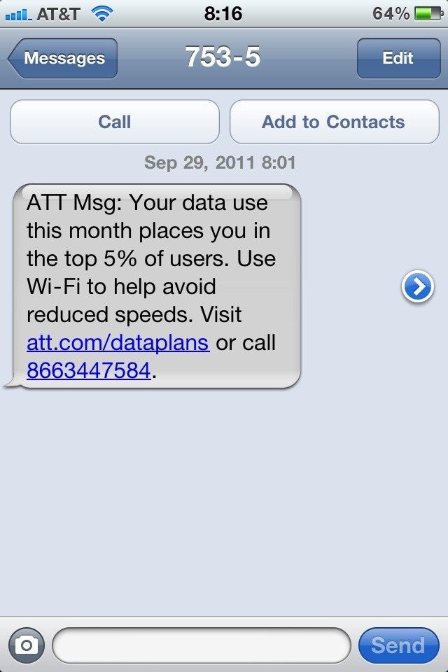 AT&amp;T begins using scary tactics for its top 5% of data users