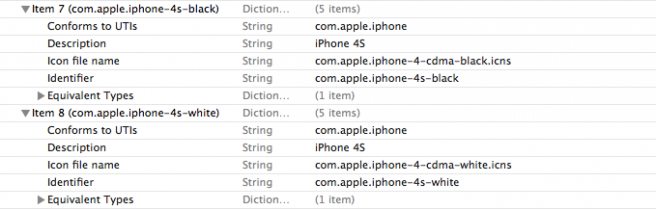Information taken from the iTunes beta shows just the iPhone 4S with an image of the CDMA iPhone 4 - Cincinnati Bell uses both Apple iPhone 5 and iPhone 4S placeholders