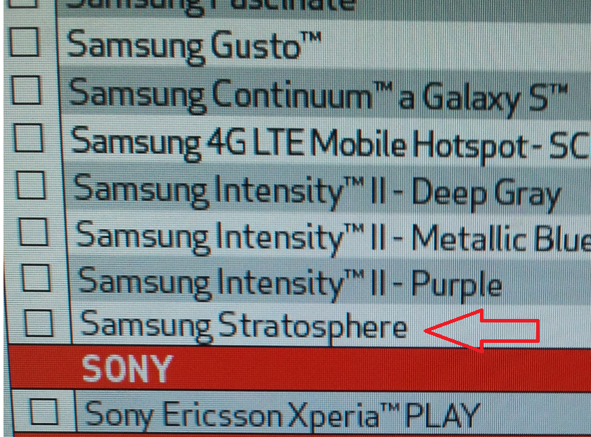 The Samsung Stratosphere is now on Verizon&#039;s rebate sheet - Samsung Stratosphere listed on Verizon&#039;s new rebate form