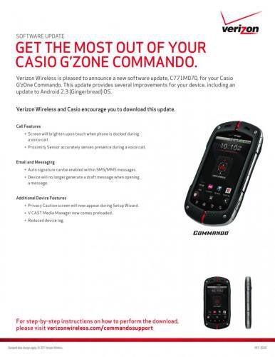 Casio G'zOne Commando specs - PhoneArena