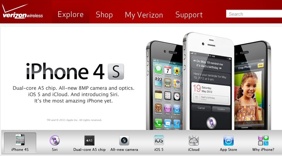 Verizon will be taking iPhone 4S pre-orders starting tomorrow