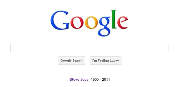 Steve Jobs is commemorated on the Internet including Google.com - The world responds to Steve Jobs' death