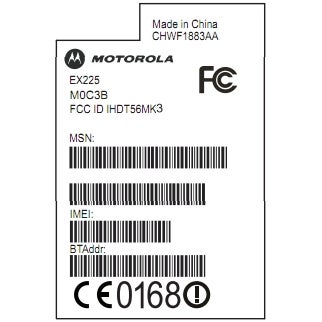 El teléfono Motorola EX225 Facebook aterriza en la FCC
