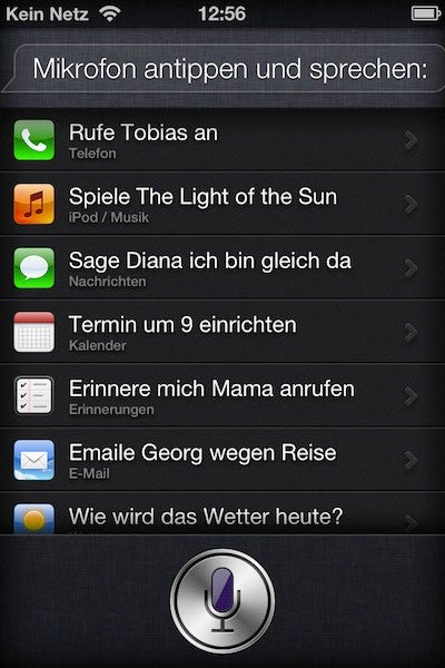 The Siri voice recognition feature-in German - German customer gets his Apple iPhone 4S delivered early