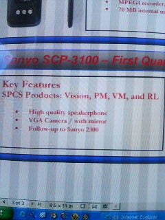 Sanyo is preparing entry level PM-3100 for Sprint PCS?