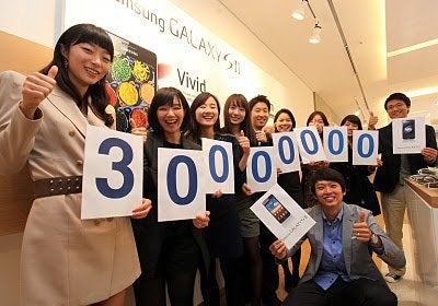Samsung Galaxy S and S II sales top 30 million