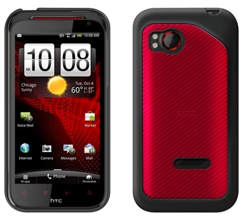 HTC Rezound leaks in a press photo with an HTC case