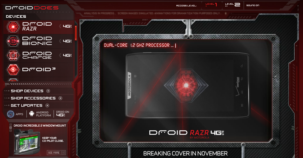The Motorola DROID RAZR now appears on the DROIDDOES website - Motorola DROID RAZR now part of the DROIDDOES website