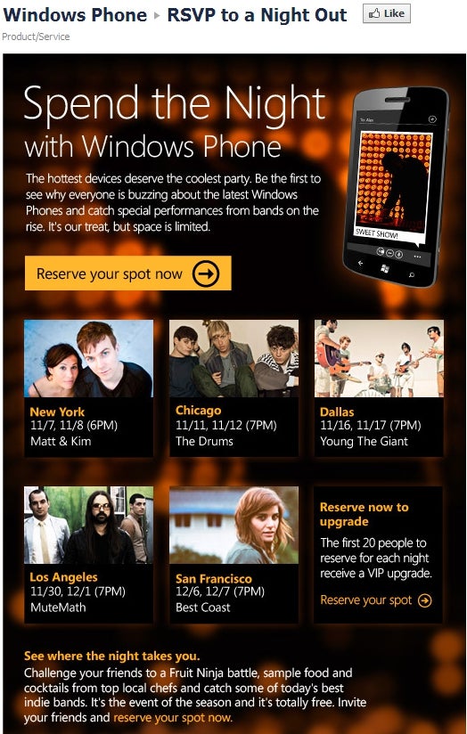 Windows Phone Inner Circle events and night parties in store across the US in the coming weeks