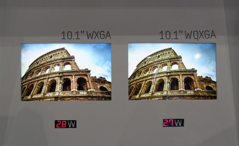 2560x1600 pixels with PenTile consumes a tad less energy than today&#039;s tablet screens - Samsung demos two 2560x1600 pixels 10&quot; displays, production of one to start next year
