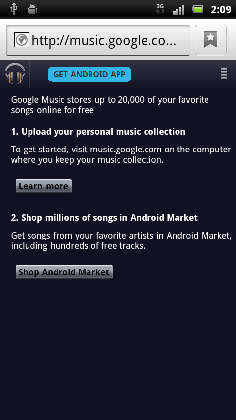Another sign that the Google Music Store is close to opening - Android Market soon to offer millions of tunes