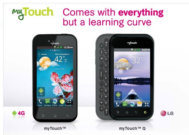 T-Mobile myTouch &amp; myTouch Q by LG are officially priced at $80 - arriving November 2nd