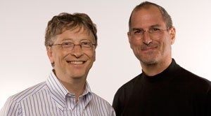 Tech titans Gates and Jobs - Bill Gates not bothered by Steve Jobs&#039; comments about him in biography