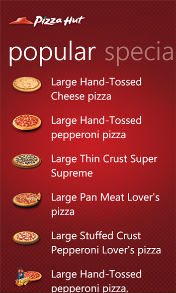 Pizza Hut app launches on Windows Phone - PhoneArena