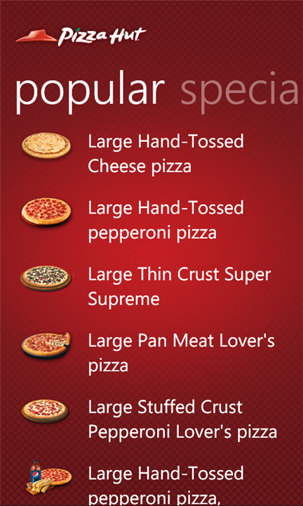Pizza Hut app launches on Windows Phone