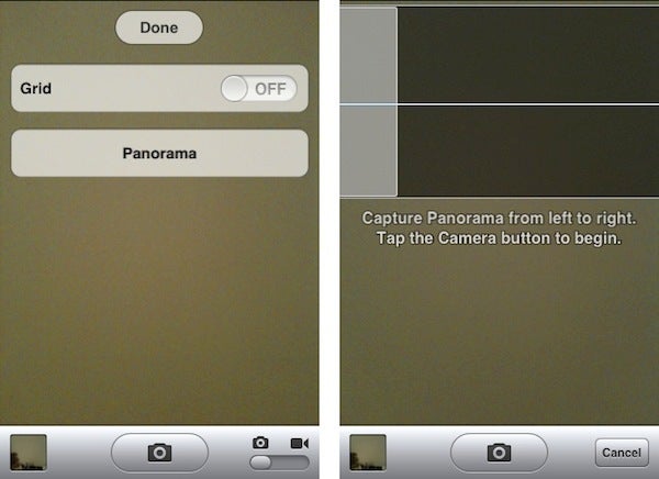 Panorama mode has been discovered in the iOS 5 code - Panorama mode discovered in iOS 5 code, tweak that enables it submitted to Cydia