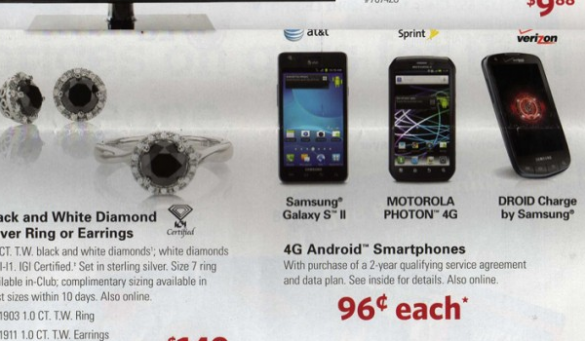 A leaked ad for Sam&#039;s Club shows that the membership warehouse club will offer three great smartphones for just 96 cents after a signed contract, on Black Friday - Sam&#039;s Club might have the best Black Friday deal of them all