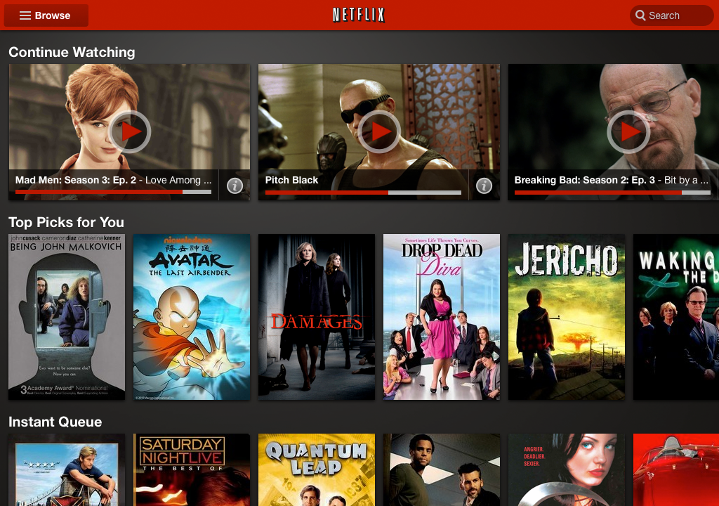 Netflix refreshes its tablet app looks, Kindle Fire and Nook Tablet getting the update as well