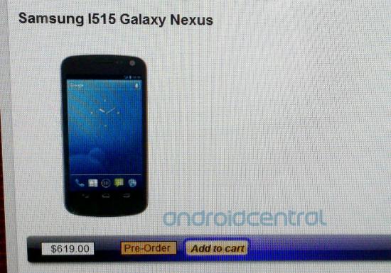 The first Android 4.0 phone for Verizon will still be called the Samsung GALAXY Nexus - Amazon joins Best Buy, calls Verizon's new phone "Samsung Galaxy S II Nexus Prime 4G"