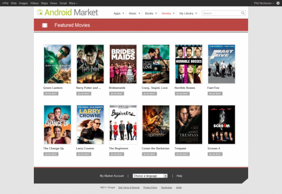 The top dozen movies on the Android Market are just 99 cents for the next two weeks - Top dozen movies in the Android Market priced at 99 cents for the next two weeks