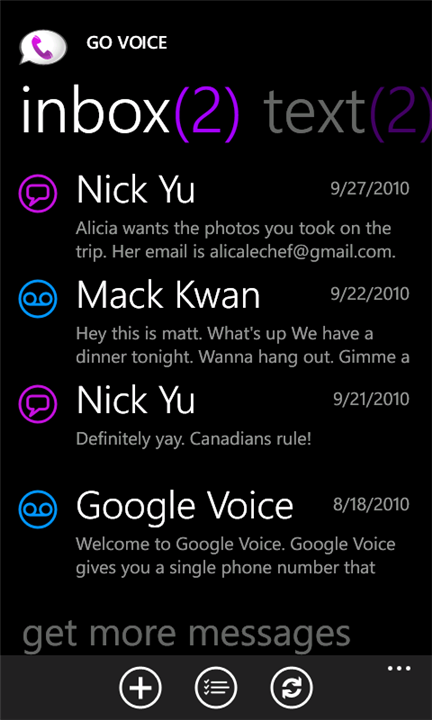 GoVoice updates to bring Google Voice to WP Mango