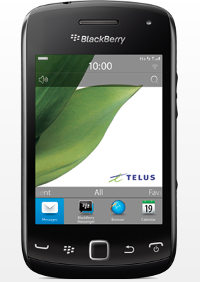 The touchscreen BlackBerry Curve 9380 - All touch BlackBerry Curve 9380 gets home field advantage, available now from TELUS