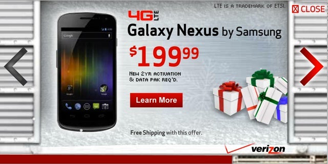 Samsung Galaxy Nexus ad promises $199 price, hints at Nov 29th release