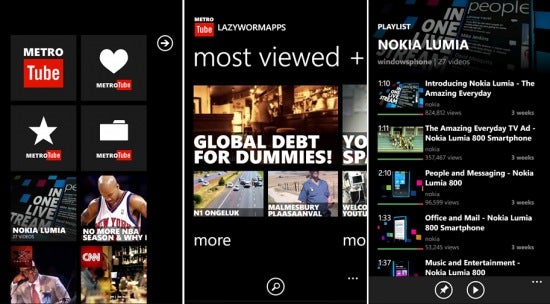 Metrotube is a dedicated YouTube client for your Windows Phone handset