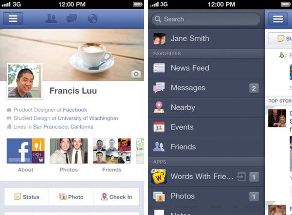 The new Facebook for iOS app includes Timeline - Facebook update for iOS brings Timeline for parity with Android app