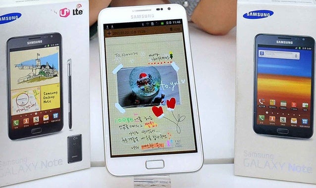 Samsung Galaxy Note dresses in white for the Holidays, currently released only in Korea