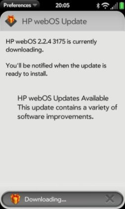 HP Pre 3 gets updated to webOS 2.2.4 to iron out some annoying bugs