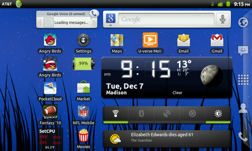 Official Android 2.3 Gingerbread update is now available for the Dell Streak 5