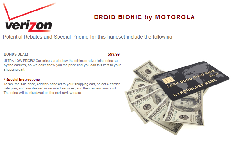 Costco is offering the Motorola DROID BIONIC for $99.99 in a special deal - Costco cuts Motorola DROID BIONIC to $99 including accessories