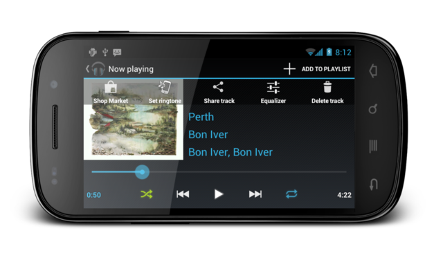 Cyanogenmod 9&#039;s new music app features detailed