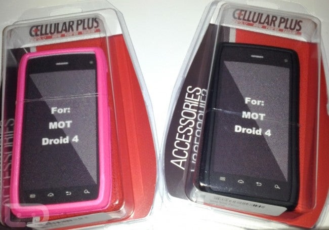 Cases for the unannounced Motorola DROID 4 have been spotted at some stores - Motorola DROID 4 cases ready to go out the door sans the phone