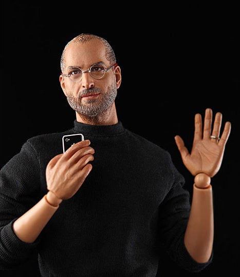 Bring your iPhone fandom to new levels of creepy with the new Steve Jobs action figure
