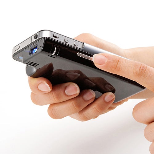 This micro iPhone projector brings 65-inch pictures to your wall, doubles as a battery pack