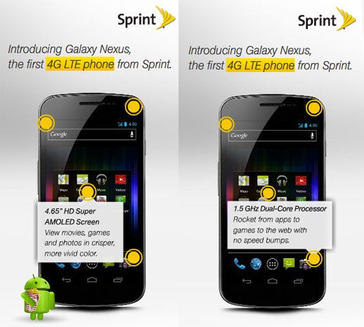 Samsung Galaxy Nexus to be Sprint&#039;s first LTE device