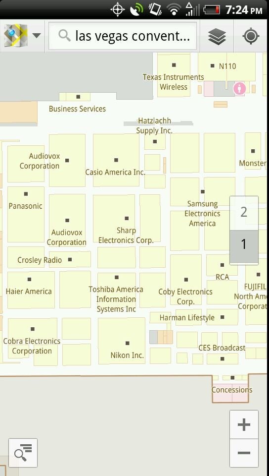 Google Maps adds indoor maps for CES