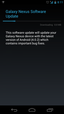 Android 4.0.2 is being rolled out again for the GSM version of the Samsung GALAXY Nexus - If at first you don't succeed: Android 4.0.2 rolls out again for GSM Samsung GALAXY Nexus