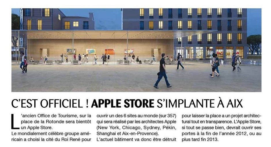 Futuristic see-through Apple Store being developed this year in France