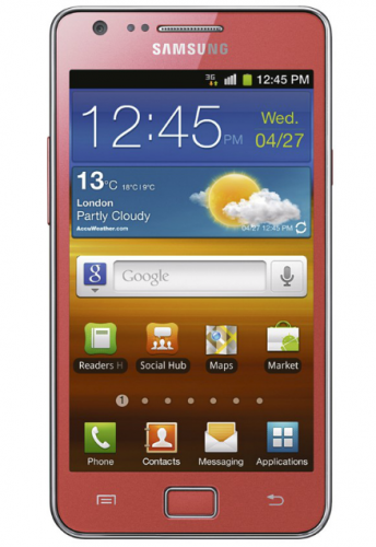 Pink flavored Samsung Galaxy S II is UK bound in time for Valentine's Day