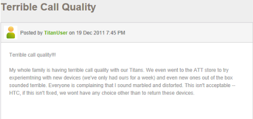 HTC Titan owners are complaining - HTC Titan giving users a Titan-sized headache with antenna problem
