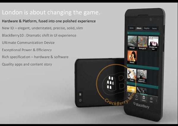 Image of BlackBerry 10 leaked