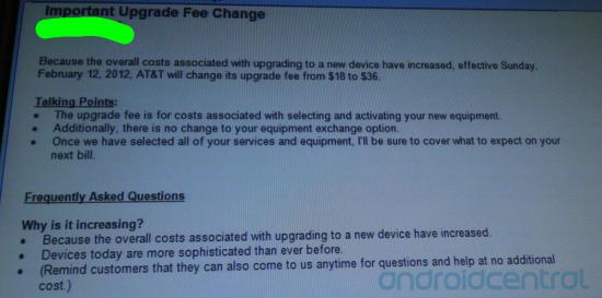 AT&amp;amp;T&#039;s upgrade fee will double to $36 on Sunday - AT&amp;T&#039;s upgrade fee doubles on Sunday