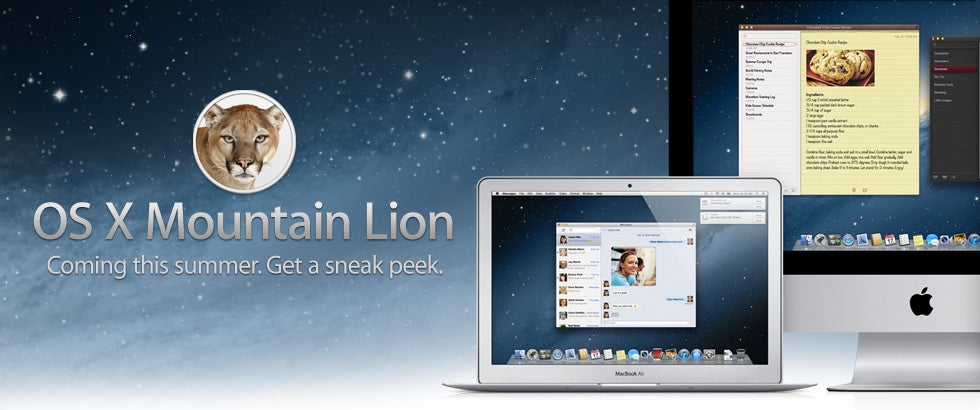 Apple unveils OS X Mountain Lion borrowing heavily from iPad