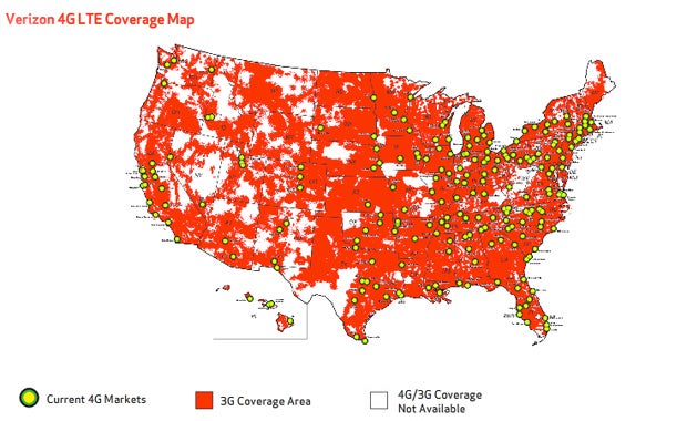 7 more markets get blanketed in 4G LTE courtesy of Verizon